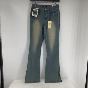 Rise Supply Co. Juniors Stretch Bootcut Mid-Rise Vintage Wash Jeans NWT Size 3